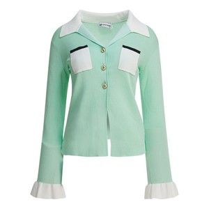 Self-Portrait Ribbed Viscose Knit Top - NWT